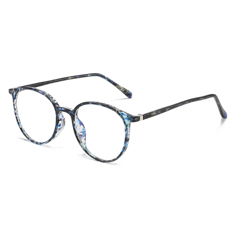 HW 145 TR90 CP Temple glasses optical frames Glasses Anti Blue Light Polygonal Round Frame Women Eyeglasses Computer Glasses