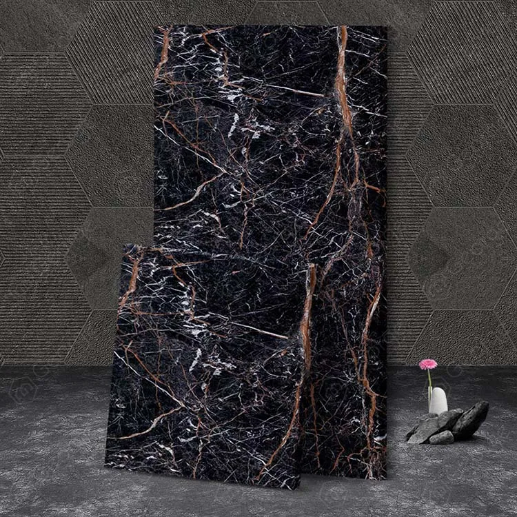 Low price black marquina belgium nero marquinia silky black  with white veins noir khenifra marble