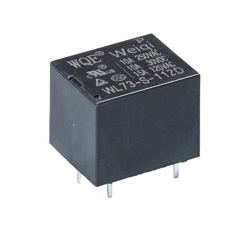 WQE China manufacturer of 5 Pin 5V /6V /9V /12V /24V T73 PCB Relays 15A 125VAC Small High Power Electrical Mini Relay