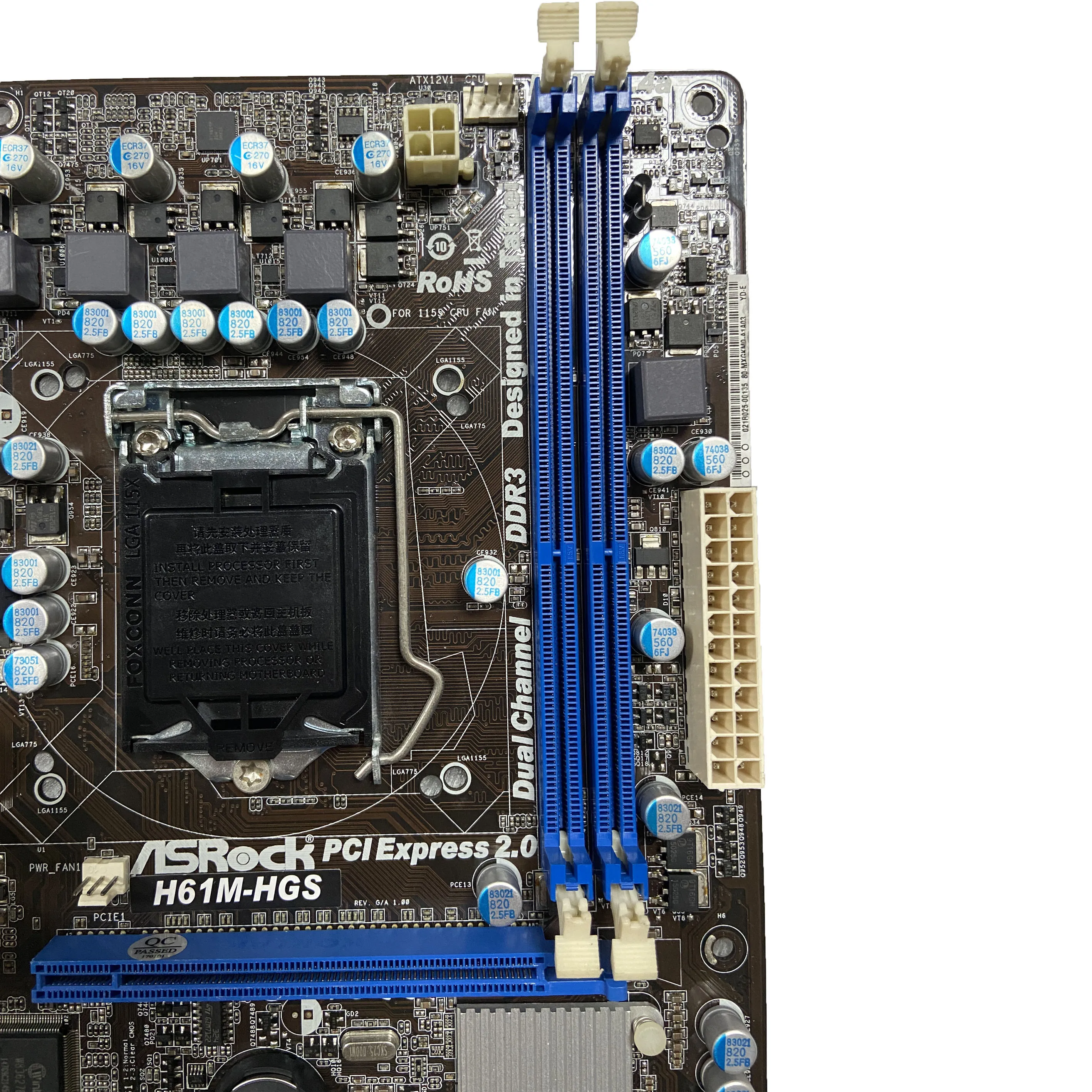 Motherboard Motherboard H61M-HGS with Inter H61 LAG 1155 16GB for desktop computer motherboard