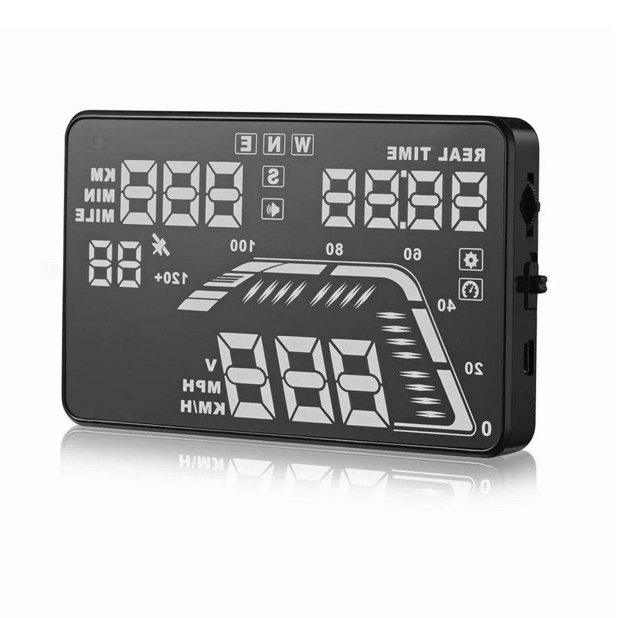 hot Selling GPS HUD Universal for 24V Vehicles 5.5 Inch GPS Speedometer Head-Up Display