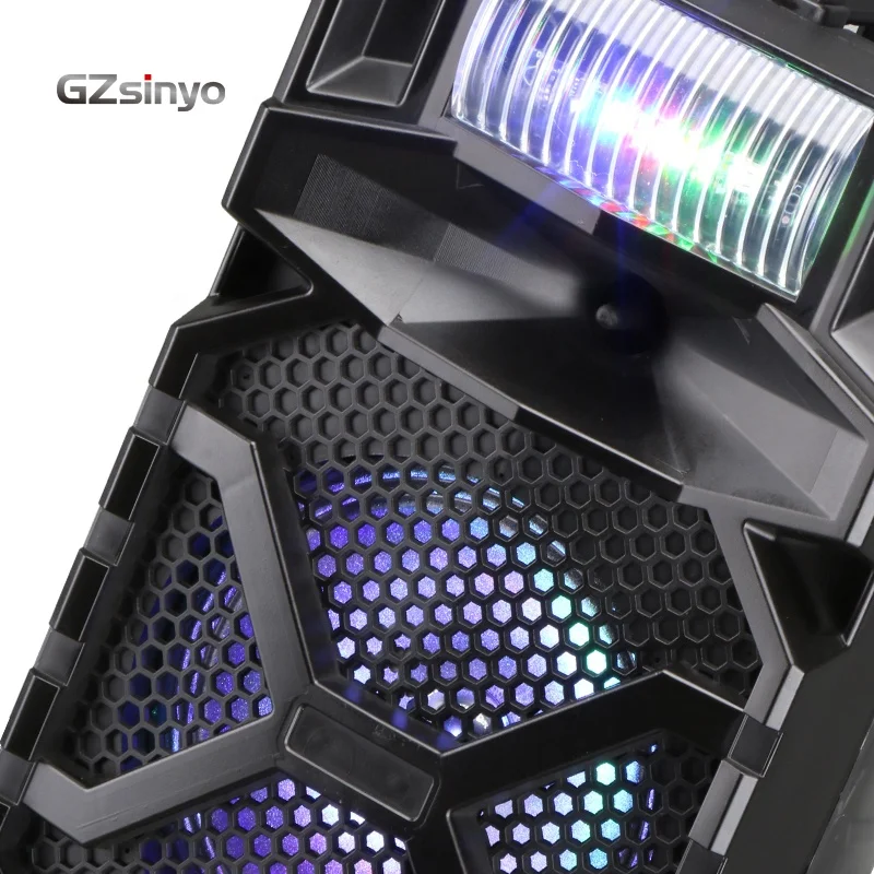 8 Inch Speaker Portable Mini blututh Speaker DJ Speaker System Subwoofer Sound Box With LED Light