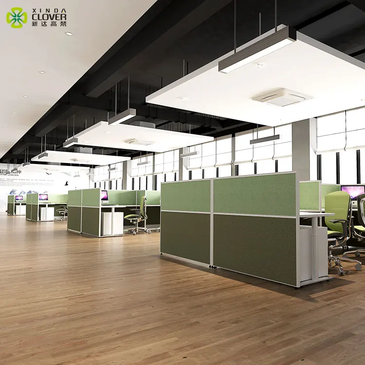 commercial office furniture wholesale high L shaped office cubicles desk workstation for 4 seats