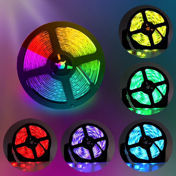 Лидер продаж 2023 новый современный умный 12 В 50 футов 15 м 5050rgb музыкальная синхронизация меняющая цвет пульт дистанционного управления гибкая умная Светодиодная панель