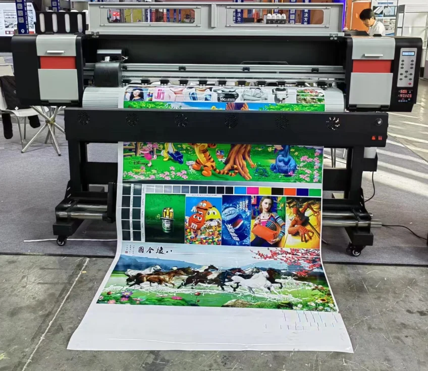 New-Color 1.6m 1.8m 3.2m Wide Large Format Roll To Roll Eco Solvent Printer Printing Machine For Wallpaper Canvas Banner Poster