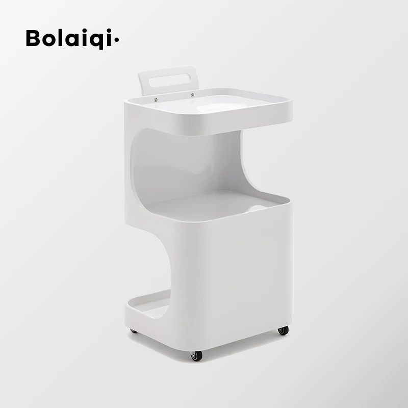 BOLAIQI Роскошная Косметическая мебель оборудование для педикюра тележка белая деревянная салона красоты