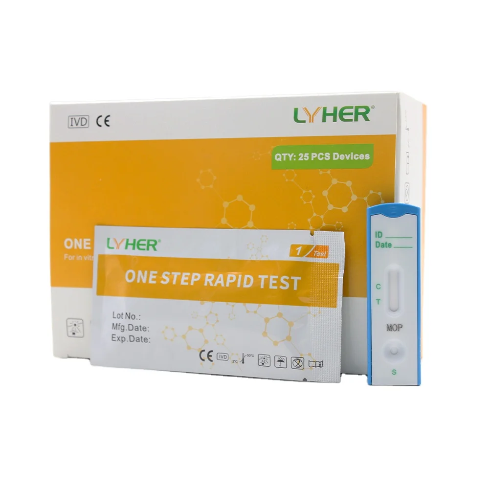 MOP single urine drug of abuse test kit (300ng/ml) detection for drugs
