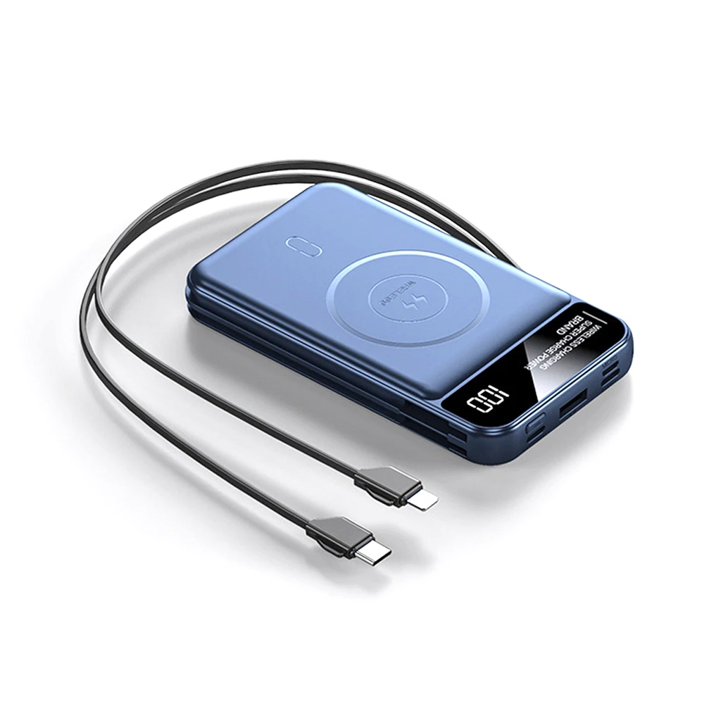 High Capacity 10000Mah Fast Charging ing Charger Mini 15W Wireless Magnetic Power Bank for iphone 12Hot sale products