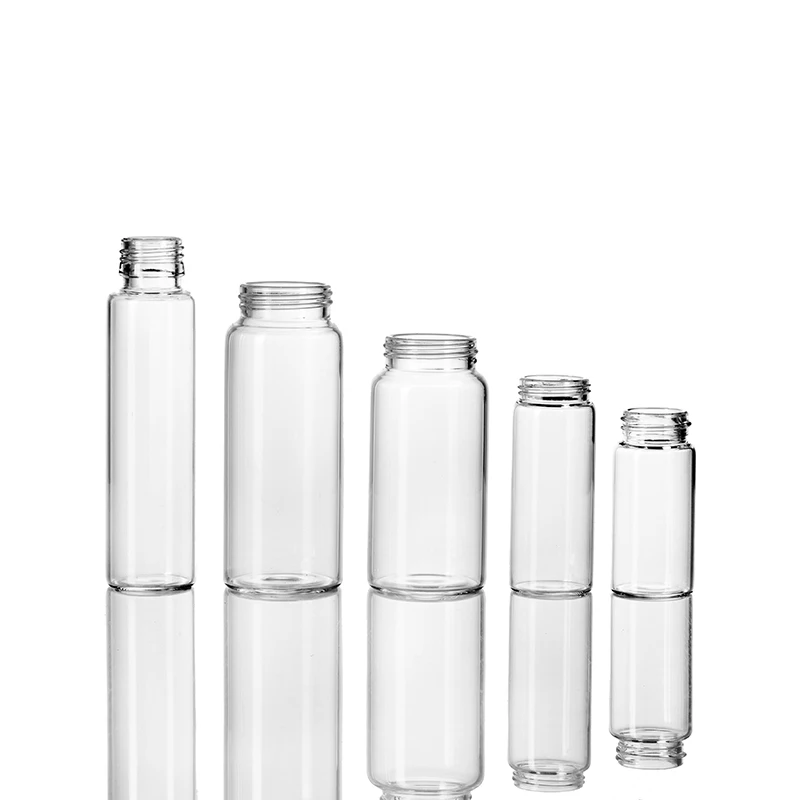 10ml clear  scewed  glass vial  customized printing injection vial  cosmetic bottle