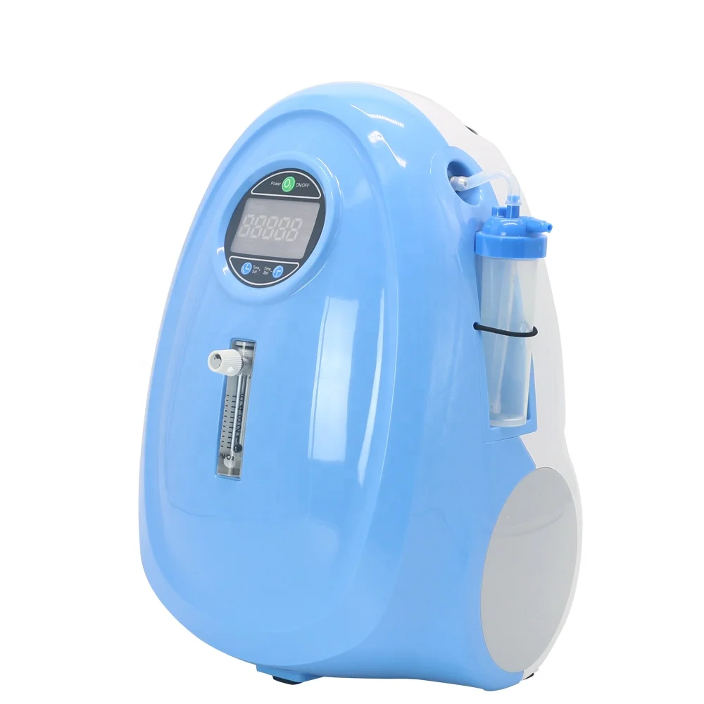HACENOR Small Low Noise 1-5L Adjustable Continuous Flow Oxygen Concentrator Home Use 5L Oxygen Concentrator