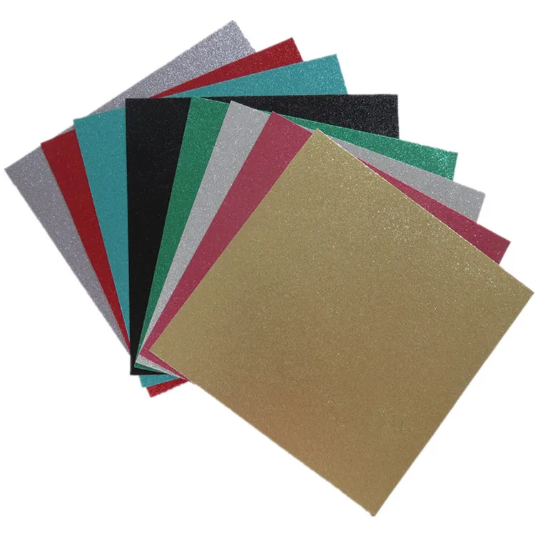 Wholesale 12x12in 300G Gift Box DIY Glitter Paper Crafts Handmade Paper Glitter Cardstock