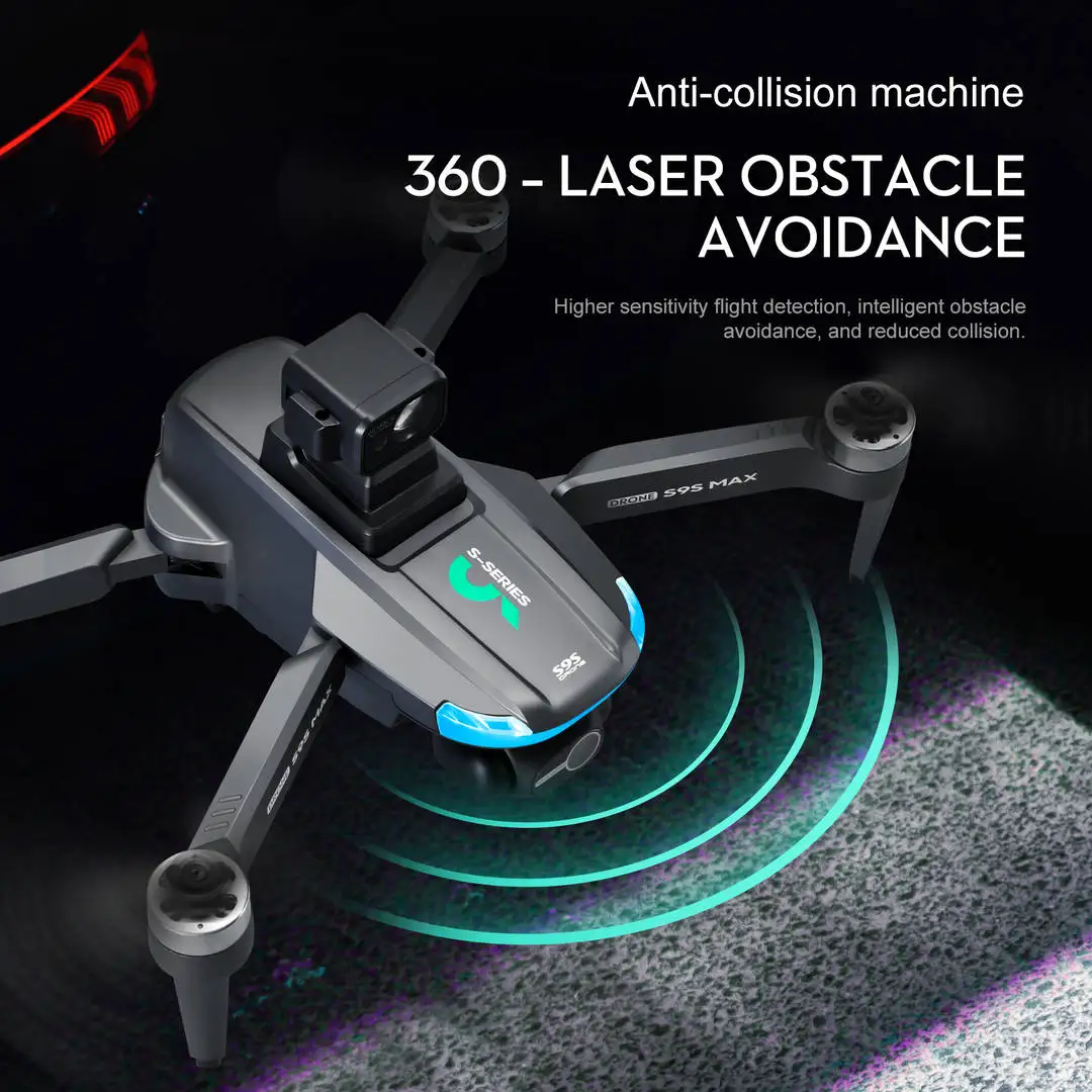 JHD New S9S GPS Drone 4k Profesional 8K HD Camera 2-Axis Gimbal Anti-Shake Aerial Photography Brushless Foldable Quadcopter