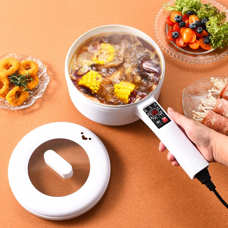 Yuedisi Multi-Function 20cm Electric Milk Soup Boiling Pot Electric Cooker with Steaming For Household