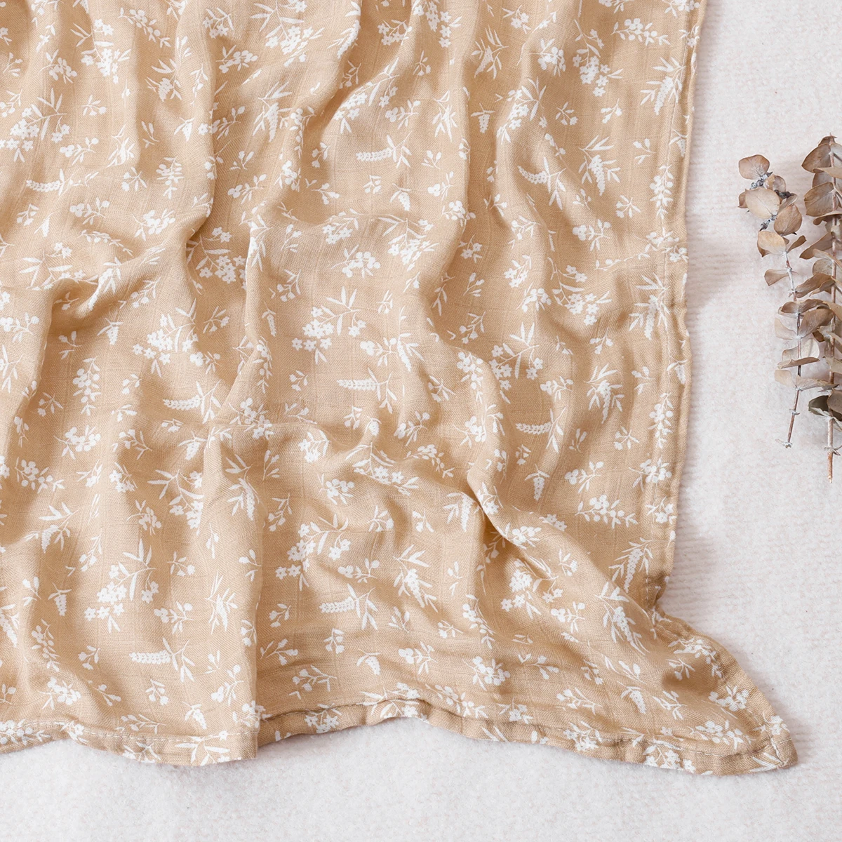 Manufacturer Breathable Muslin Blanket Bamboo Cotton Washable Soft Muslin Swaddle Wrap 2 Layers Gauze Baby Blanket 200 Prints