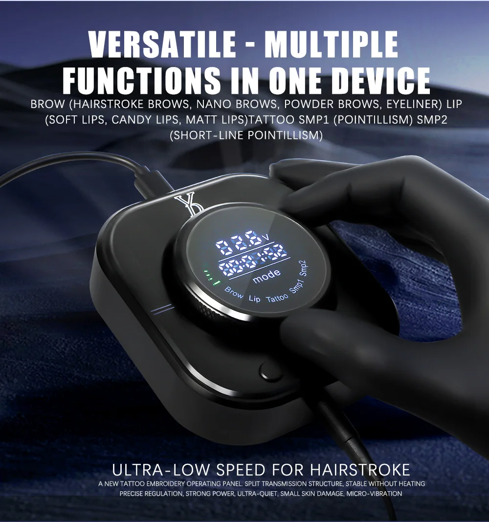 Multi-functional YD Blink Pro X24 Permanent Makeup Rotary Machine For Brows Lips Eyelid Scalp Areola Tattoo