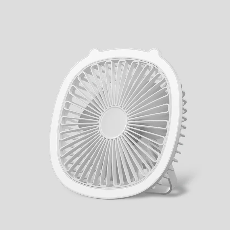 Hot Sale Square 180 Degree Adjustable Multifunctional Household Portable Desktop Fan With Light