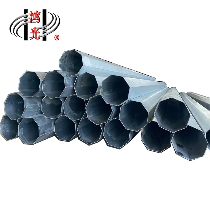 Customized hot Dip Galvanized Electric Power Pole Transmission Line Pole Steel  Poles
