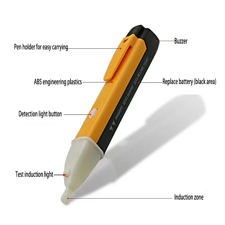 Цифровая тестовая ручка VD600 светодиодное освещение 90V-1003V электроинструмент для определения напряжения электрическая