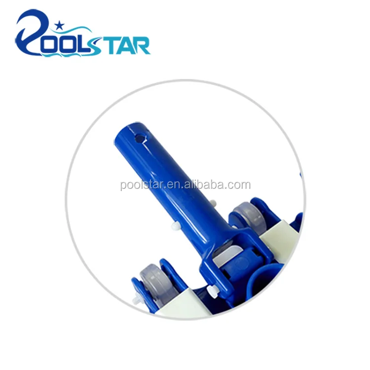 Heavy Duty Blue Flexible Weighted Spa&Pool Accessories Cleaning Tool Vacuum Head Cleaner w/ Wheels for Maintenance