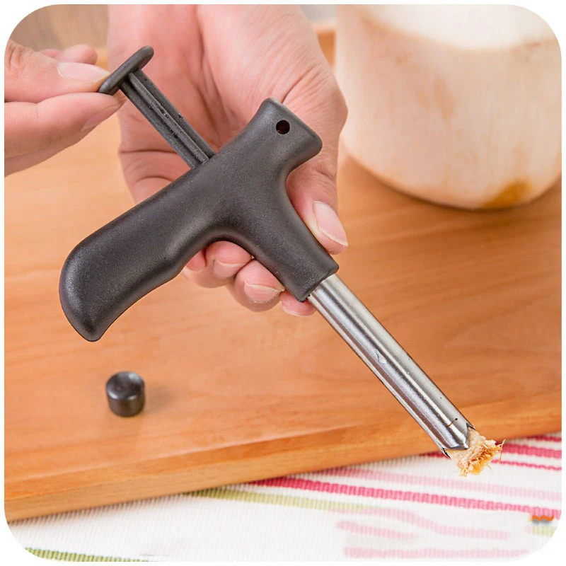  Home Fruit Pitting Tool To Open Coconut Artifact Shell Breaker Hole Nut Punch Drilling Kitchen