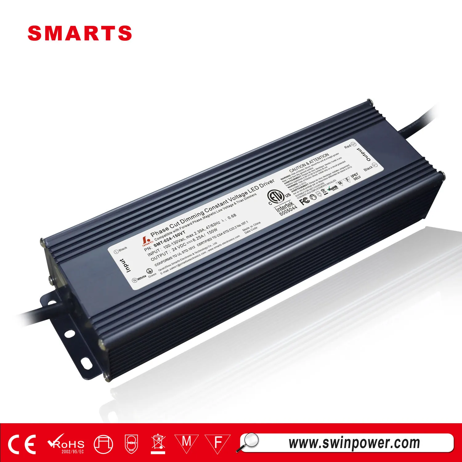 24v 200W waterproof triac dimmable constant voltage dimmable led driver
