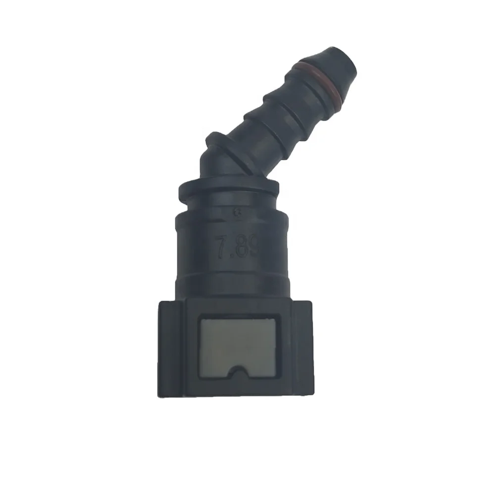 ZHIRUI auto 7.89-to hose ID6-45 Degree fuel line quick connector
