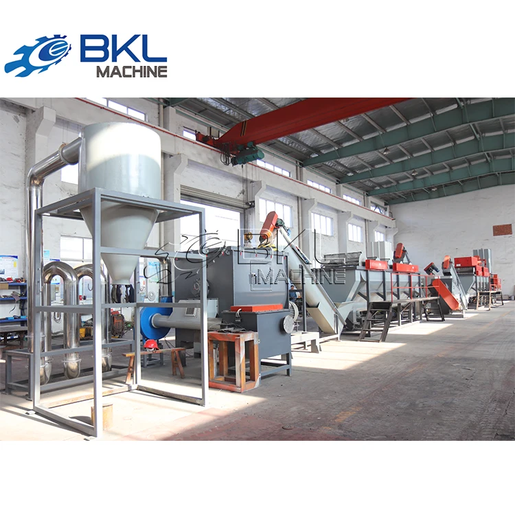 BKL линия мойка переработка ПП биг бегов шредер центрифуга сквизер