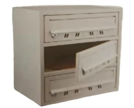 New Listing Indoor Apartment Mailbox Square Wall Mounted Mailboxes Outdoor Parcel Mailbox