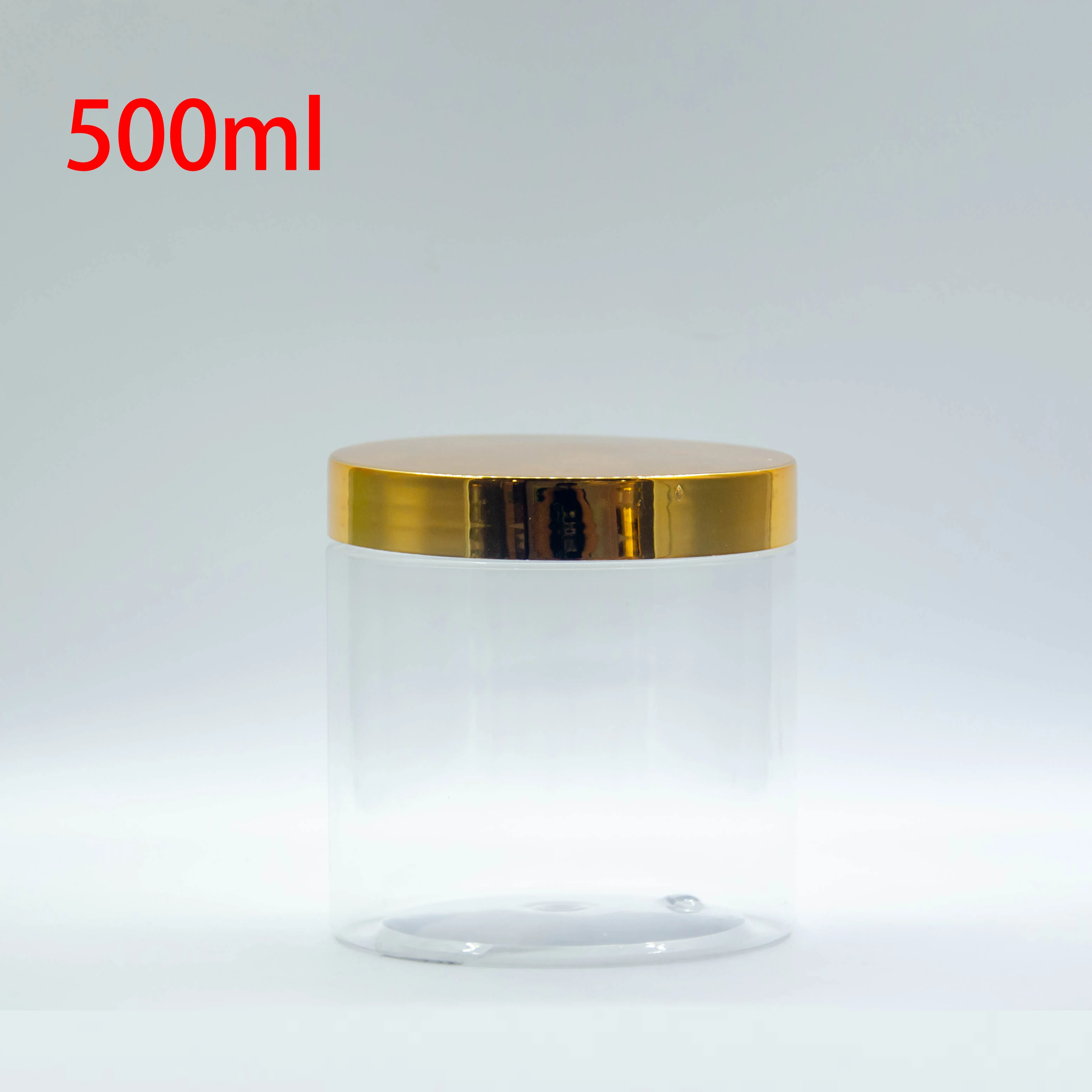 Best Selling Clear Plastic Jars 250ml 300ml 500ml 600ml 8oz 16oz Empty Body Butter Containers for Cosmetic Packaging