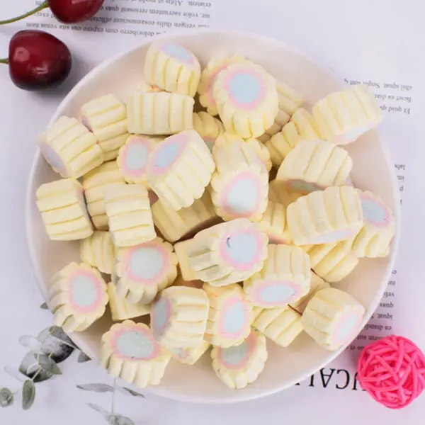 Высокое качество вкусная оптовая цена 1 кг халяльный аромат арбуза ломтики маллоу ватные