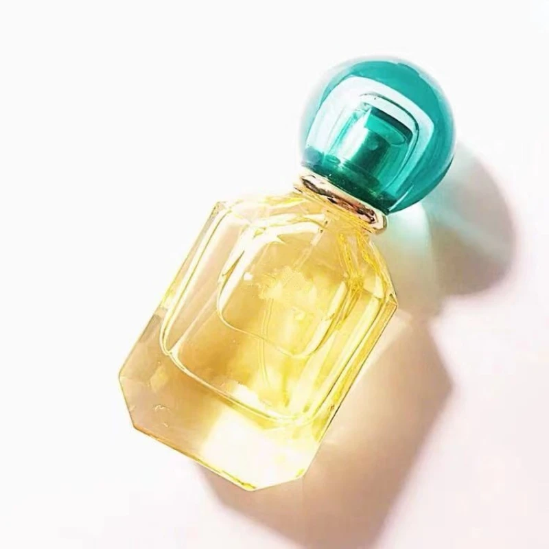 New order multi-faceted square oblique shoulder 100ml ladies perfume glass bottle high quality customizable spray glass bottle