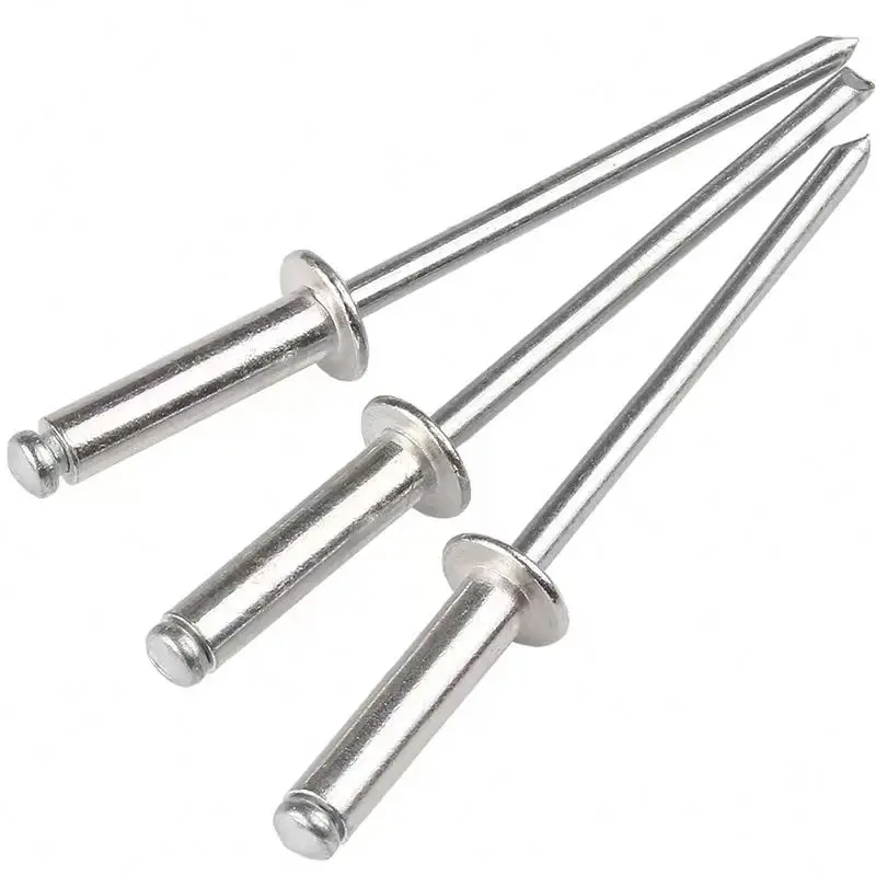 Blind Pop Rivet High Quality Open End Head Aluminum Steel Flat Dome Head Blind Pop Rivet