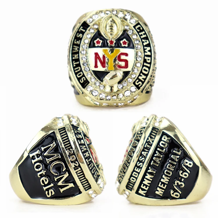 Custom Youth Award Football Sport Championship Jewelry Champions Rings for Men