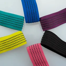 Hot Selling Silicone Color Bands Soft Rubber Band New Design Custom Polyester Non-Slip Printed Elastic Webbing