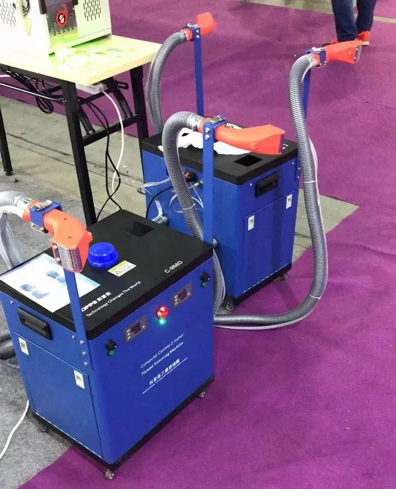 High Performance Portable Garment Machinery  Fully Automatic Double Head Trimmer Machine For Garment Shops/Home