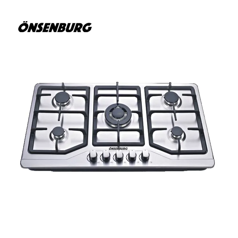 MSD-8977 HN five burner stainless steel gas hob home appliances