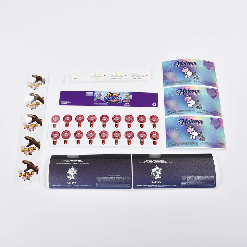 Wholesale Printed Packing Tape Label Logo Adhesive Roll Labels Stickers For Enhance Product Appeal