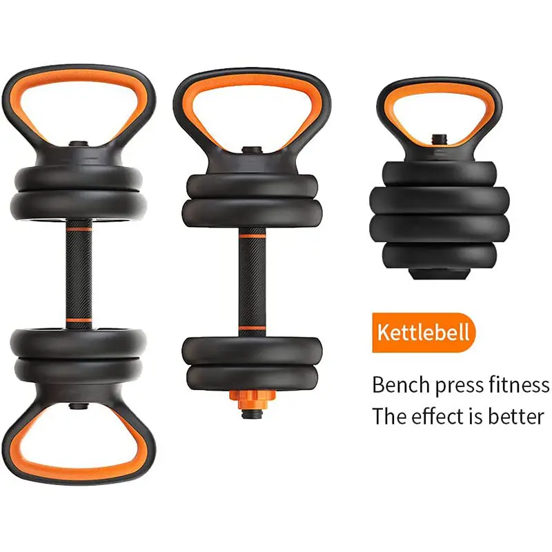 6 in 1 Fitness Gym Equipment Adjustable Weight Barbell Dumbbell Set Buy Cheap Home Cast Iron Exercise Dubell Kettlebell Kimbt