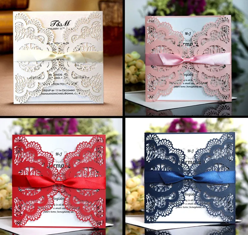 Wedding Invitation Card with Love Birds Card for Birthday Party Invitation