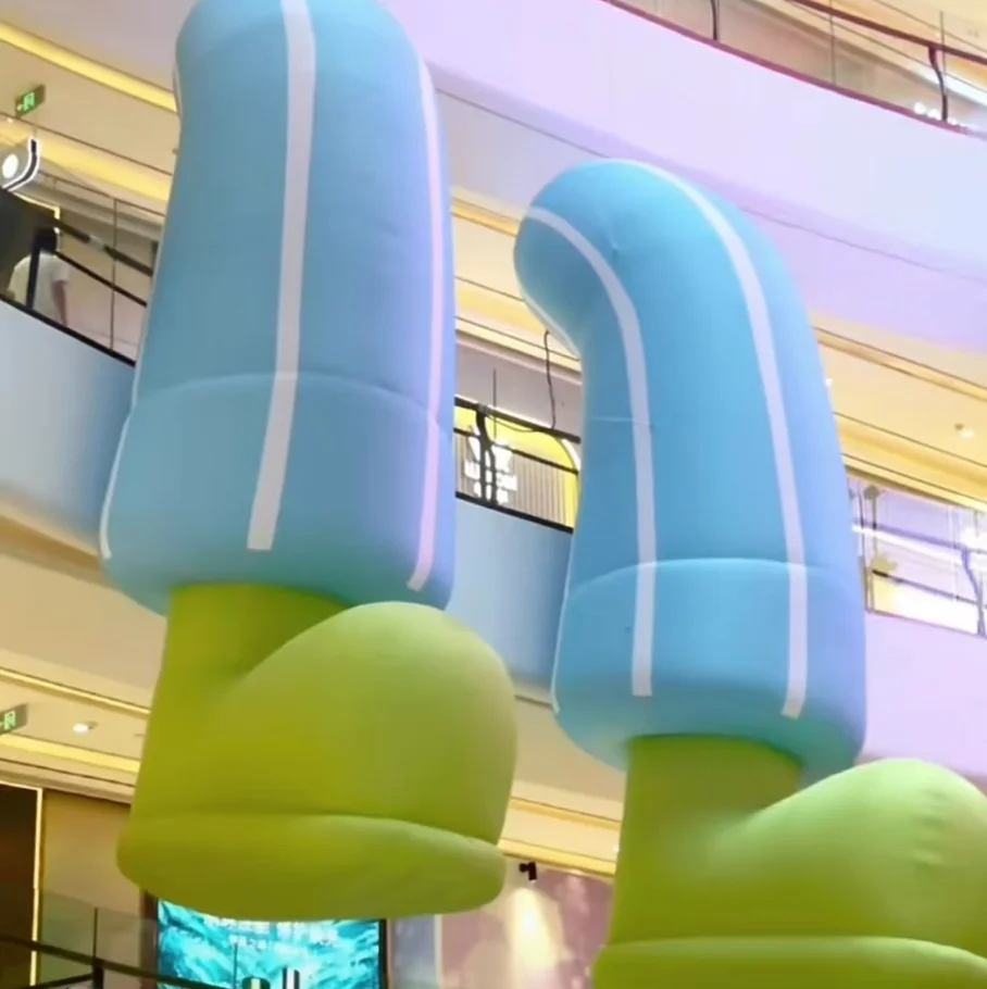 Customized LED Light Outdoor Waterproof Inflatable Rabbit Giant Inflatable Mascot Model