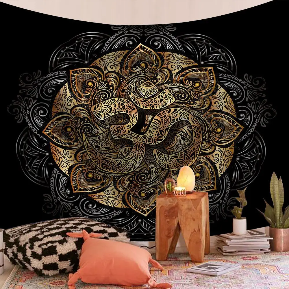 MU Top sale custom bohemian mandala boho hippie polyester digital printed wall hanging tapestry for bedroom decor