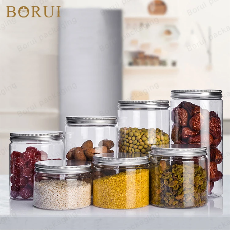 BORUI 500 600 800 1000 мл пищевой пластиковый контейнер для закусок из ПЭТ, пластиковая бутылка для фруктового сока, контейнер для чая