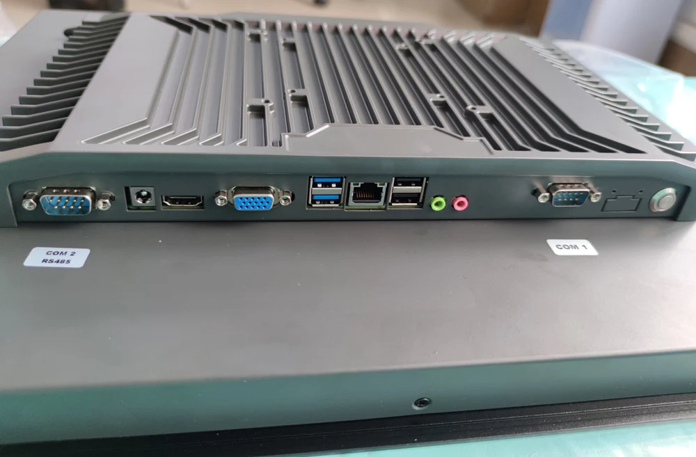 Front panel IP65 waterproof Android Window Linux Ubuntu os 15 inch industrial touch panel pc for CNC machine