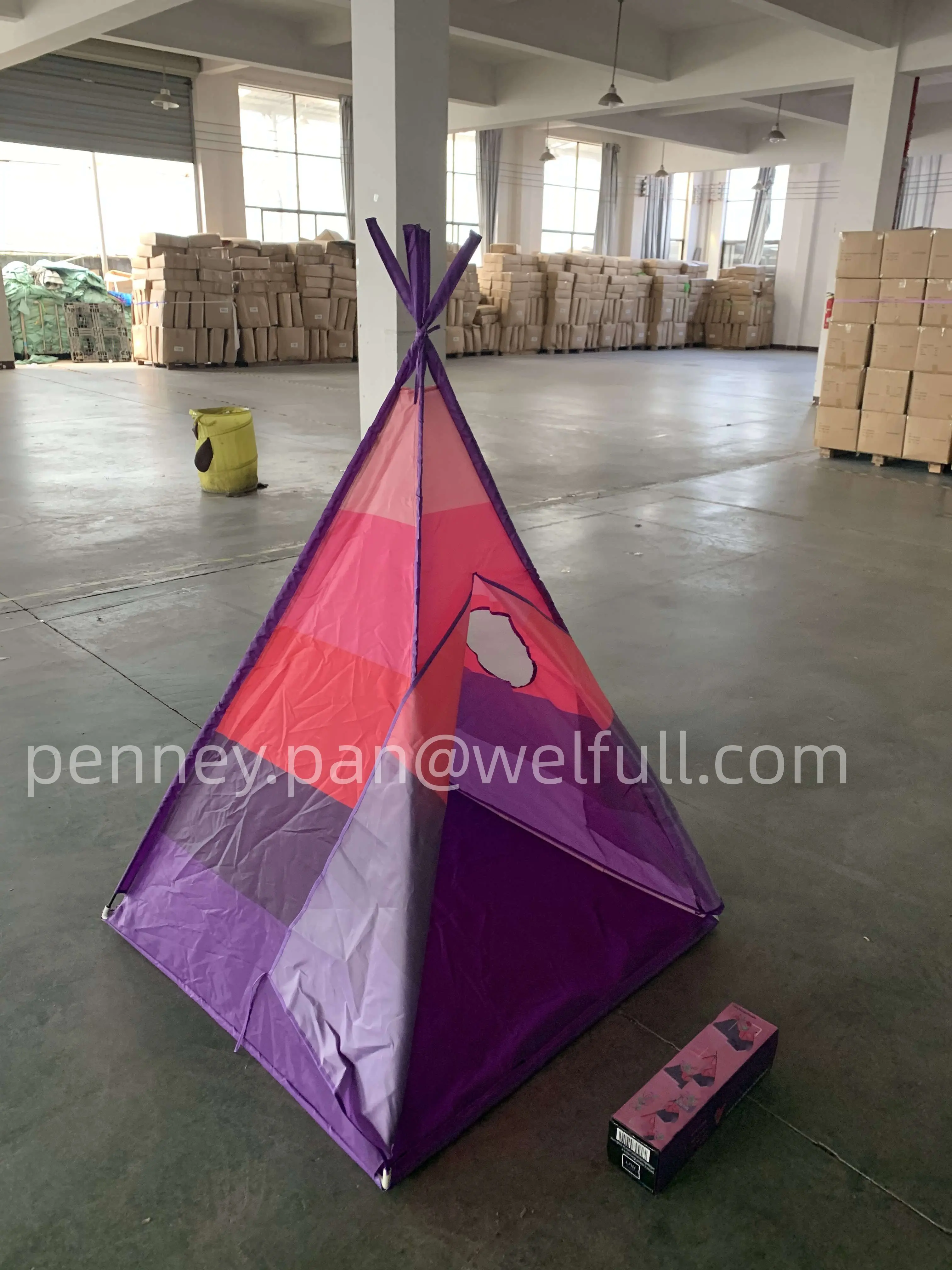 Indoor Outdoor USA Wholesale Stripe Waterproof Indian Teepee New Kids Play Toy Teepee Tent For Kids
