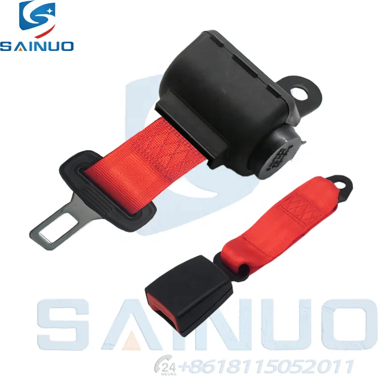 ALR 2-Point Retractable Safety Belt for Tractor and Bus Seats Durable Steel Polyester ABS-Vehicle Seat Belt