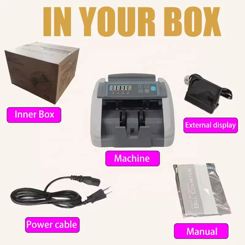 H-307 LCD popular cash counter/high quality money counter machine