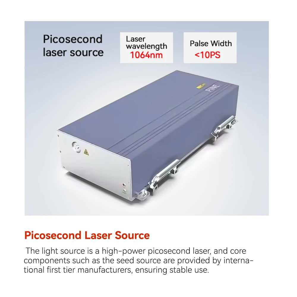 High accuracy glass cutting machine fiber laser cutting machine 600*700mm 10-100w for large area with chiller water cooled