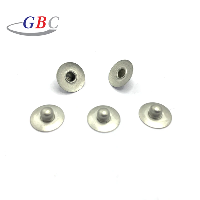 Factory wholesale Custom Metal  garment nipple up rivet for shoes caps cloth garment  bags leather spike rivets and studs
