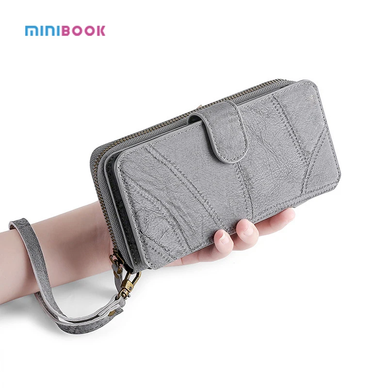 Minibook новый дизайн пользовательский кошелек многофункциональный чехол-бумажник из искусственной кожи для iphone 13 pro max