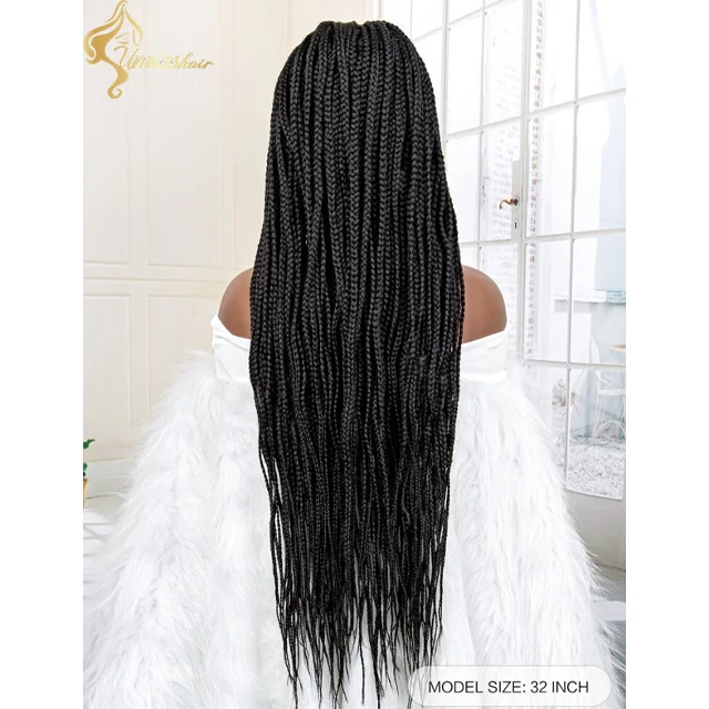 Glueless HD Human Hair Lace Wigs Wholesale Virgin Human Hair Braided Wigs 360 Full Lace Wigs For Black Women